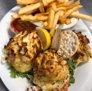 Easter dinner with Box Hill crab cakes