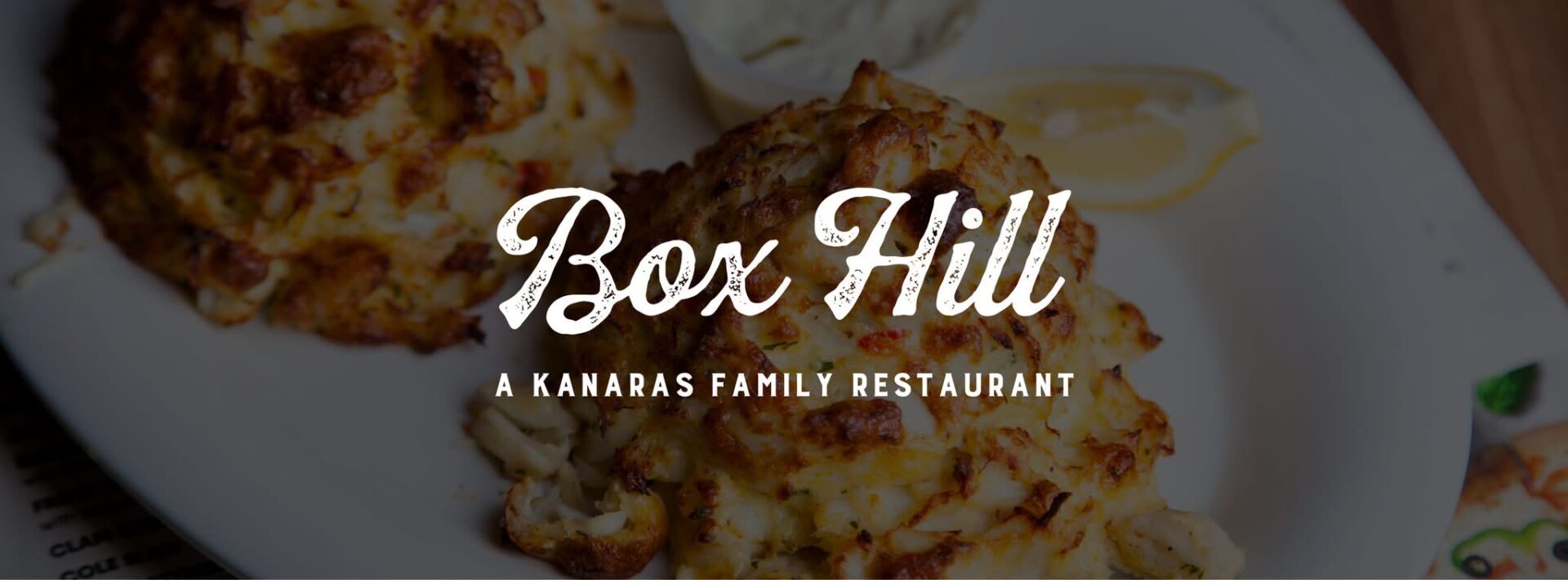 Box Hill Pizzeria Crab Cakes Platter