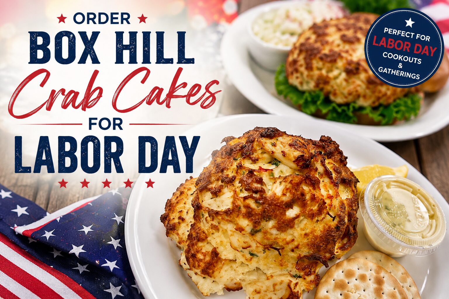 box hill crab cakes labor day crab cakes